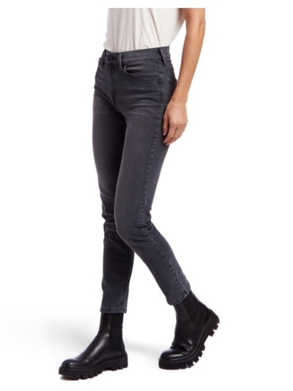 William rast luxury slim black wash jeans size 6